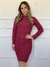 vestido manga longa Marsala na internet