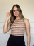blusinha nula manga Marrom/Preto na internet