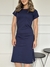 Vestido Midi Algodão Azul marinho na internet