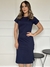 Vestido Midi Algodão Azul marinho