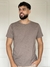 camiseta masculina mescla marrom - comprar online