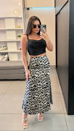 Saia cetim animal print - MAKING OF BOUTIQUE