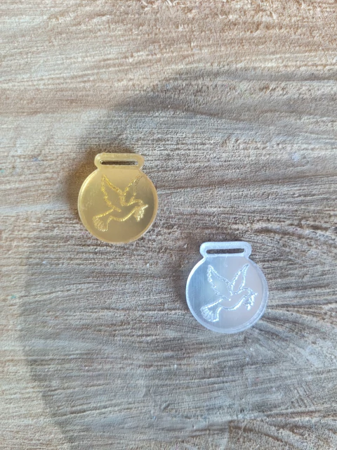 Passante Fita Marca Página - Pomba da Paz - 3 UNID