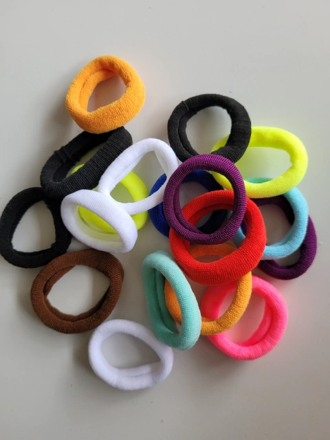 Elástico/Pompom para Cabelo - 72 unid