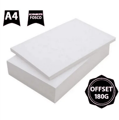 Papel Offset 180g A4 125 folhas