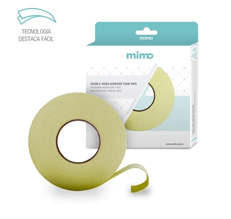Fita Banana Adesiva Mimo Dupla Face - 10 Mt
