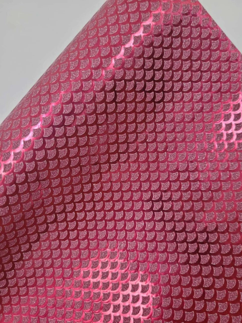 Contact Adesivo GLITTER/METALIZADO Sereia Rosa Escuro - 1 metro