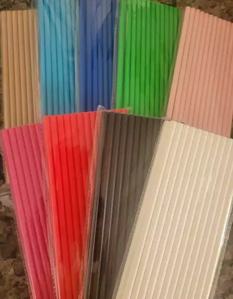 Canudo de Papel Liso - 25unid