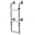 ESCALERA REBATIBLE INOX. 3 ESCALONES