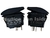TECLA 1 PUNTO PLASTICA NEGRA CON LUZ 12V 16A
