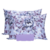 Jogo de Cama Lençol Queen Malha Fronha Estampado Portallar Cor Barcelona Lavanda - comprar online