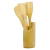 Kit Espátulas Utensílios de Cozinha Ecológicos em Bambu com Suporte 5 peças Resistente ao Calor e Não Risco a Panela