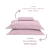 Kit Lencol Elástico e Fronha Casal 230 Fios Reffinata Buettner Rosa - CadaCoisas