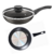 Panela Frigideira Funda Tramontina Antiaderente 26cm 2,9L com Cabo e Tampa de Vidro Paris Chumbo
