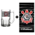 Kit Toalha + Caneca Vidro Cerveja Chopp 340 ml Corinthians Oficial Licenciado