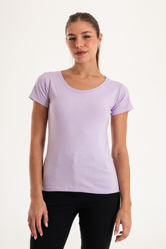 Remera Básica de Mujer Lila - comprar online