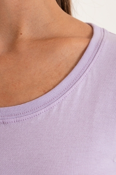 Remera Básica de Mujer Lila - ABALAK