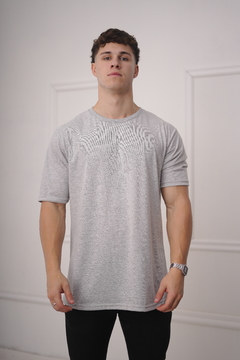 Remera Oversize Gris Melange