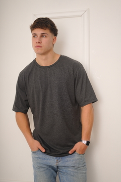 Remera Oversize Gris Topo en internet