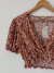 Top PULL & BEAR floreado, talle M en internet