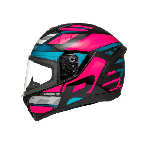 Capacete Peels Spike II MX2 Preto / Pink Rosa