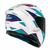 Capacete Axxis Segment Stunt A7 Branco / Azul Brilhante na internet