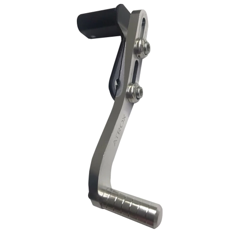 Pedal de Cambio Esportivo Prata Metálico