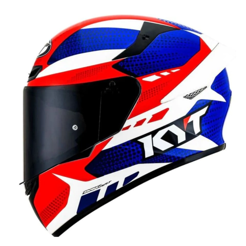 Capacete Kyt TT-Course Gear Blue / Red
