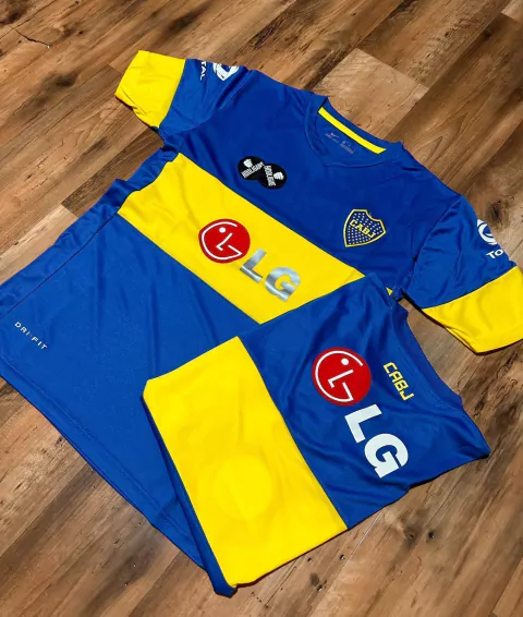 Camiseta Boca azul LG 2011 retro