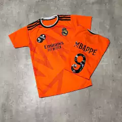 Camiseta Real Madrid naranja niño