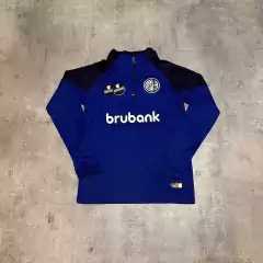 Buzo San Lorenzo medio cierre azul niño