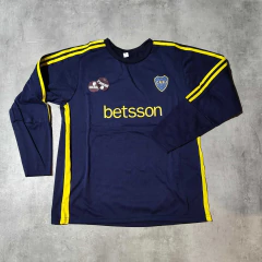 Buzo Boca azul oscuro cuello redondo talle especial