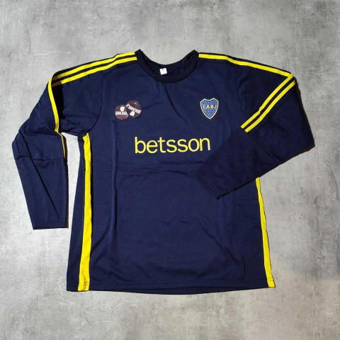 Buzo Boca azul oscuro cuello redondo talle especial