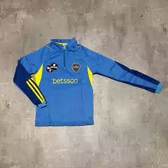 Buzo Boca betsson celeste niño medio cierre en internet