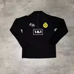 Buzo Borussia medio cierre negro niño