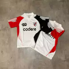 Camiseta River Codere entrenamiento blanca mangas bicolor niño - comprar online