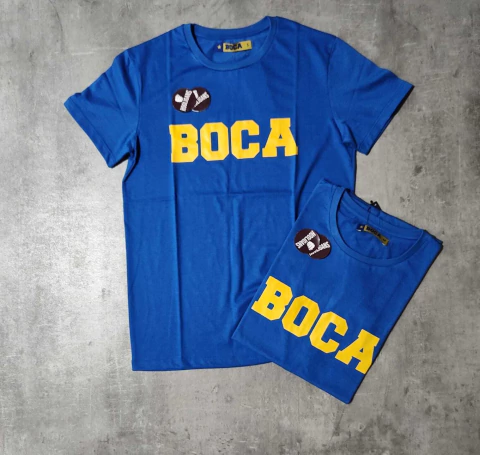 Remera Boca basica azul clara oficial