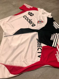 Camiseta River Codere entrenamiento blanca mangas bicolor niño en internet