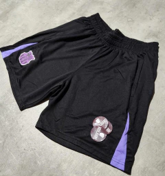 Short Barcelona negro con violeta premium - comprar online