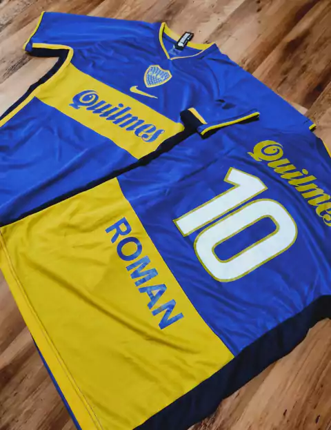 Camiseta Boca azul Quilmes 2001 retro