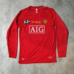 Camiseta Manchester United AIG roja Cristiano Ronaldo manga larga retro - tienda online