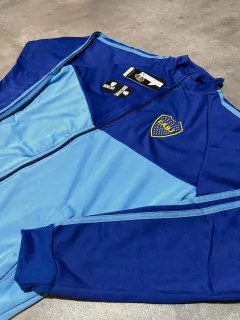 Campera Boca celeste mangas azules - comprar online