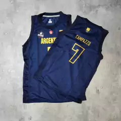 Musculosa Argentina Campazzo azul calada niño - comprar online