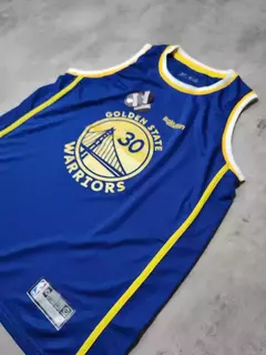 Musculosa NBA Warriors amarilla y azul Curry niño - Hooligans Bahía