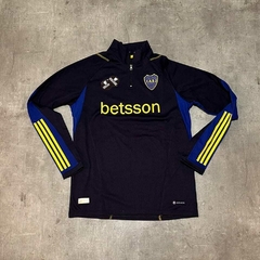 Buzo Boca Betsson medio cierre azul oscuro - comprar online