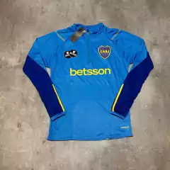 Buzo Boca medio cierre celeste Betsson