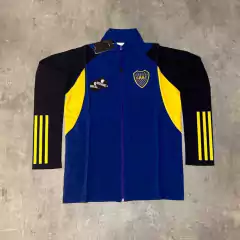 Rompeviento Boca liviano azul claro mangas oscuras