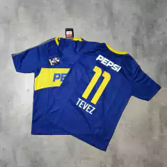 Camiseta Boca Pepsi titular azul retro Tevez - comprar online