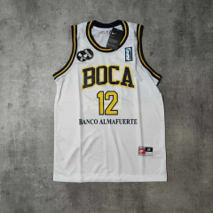 Musculosa Boca blanca retro 12 amarillo