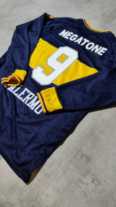 Camiseta Boca Megatone titular manga larga Palermo retro - tienda online